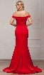 Off-The-Shoulder Formal Prom Dress — back