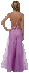 Criss Crossed Strapless Beaded Dress — back