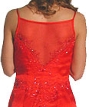 Transparent and Front Split Beaded Prom Dress — back
