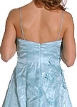 Floral Blue A-Line Dress — back