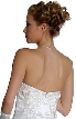 Off Shoulder Embroidered and Beaded Bridal Gown — back
