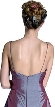 Spaghetti Strapped and Flower Applique Dress — back