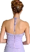 Halter Neck Flower Formal Dress with Split — back