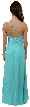 Asymmetrical and Crossed Back Beaded Prom Dress — back