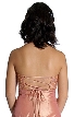 Crossed Back and Beaded Top Full Formal Prom Gown — back