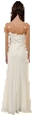 Asymmetric Top Floral and Sheered Formal  Dress — back in Ivory