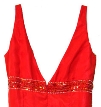 Empire Cut Red Prom Dress — back