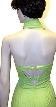 Halter-Neck Beaded Prom Dress — back