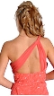 Single Shouldered and Brooched Prom Dress — back
