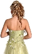 Miniature Flower Strapless  A-Line Prom Dress — back