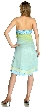 Short Wrap-around Prom Dress — back