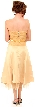 Net and Bow Shirred Bodice Short Party Dress — back