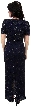 Long Beaded Dress with Attached Short Jacket — back