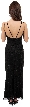Double Strapped Floral Beaded Formal Dress — back in Black