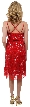 Crossed Back Beaded Cocktail Dress — back