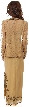 Long Formal Beaded Dress with Matching Jacket  — back