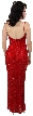 Fully Beaded Slim Cut Formal Dress — back