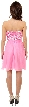 Strapless Flowered Sequined Short Dress — back