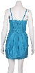 Short Shirred Prom Dress — back