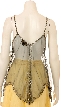 Spaghetti Strapped Sheer Sequined Top — back in Gray