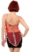 Asymmetric Spaghetti Net Top with Mocha or Silver Beading — back