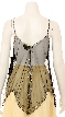 Spaghetti Strapped Gleamed Sheer Top — back