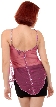 Spaghetti Strapped Petal Beaded Translucent Top — back
