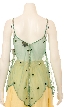 Spaghetti Strapped Petal Beaded Translucent Top — back in Teal