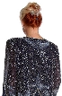 Hand Beaded Full Length Formal Dress — back