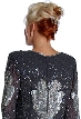 Floral Hand Beaded Formal Dress — back