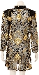 Fully Sequined Sheer Long Sleeve Formal Dress — back