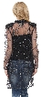 Long Beaded and Netted See-Through Jacket — back