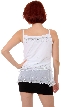 Ruffled and Beaded Spaghetti Strapped Top — back