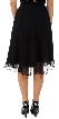 Bead Embellished Knee Length Skirt  — back
