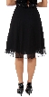 Bead Embellished Knee Length Skirt  — back