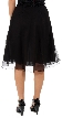 Bead Embellished Knee Length Skirt  — back