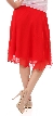 Bead Embellished Knee Length Skirt  — back