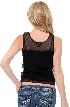 Broad Strap Sheered Top — back