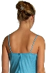 Spaghetti Strapped Asymmetric Pleated Formal Dress — back