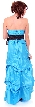 Strapless Quinceanera Dress with Removable Side Bow — back