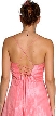Criss Crossed Beaded Organza Evening Dress — back