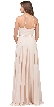 A-line High Neck Chiffon Long Bridesmaid Dress — back in Champaign