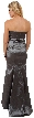 Strapless Long Figure Hugging Formal Dress with Train — back