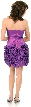 Short Flirty Ruffled Party Prom Dress — back