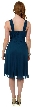 Tea Length Cocktail Dress with Floral Detail — back