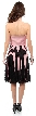 Strapless Knee Length Party Dress with Braided Bustline — back
