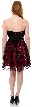 Strapless Short Flower Cocktail Dress — back