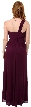 Grecian Single Shoulder Formal Prom Dress — back
