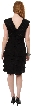 Aqua Inspired Cocktail Dress with Cascading Ruffles — back in Black