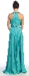 Scoop Neck Floor Length Formal Prom Dress with Racer Back — back